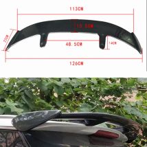 Auto Spoiler Universale Misura per Q1 Q2 W176 W177 I30 I20 Materiale ABS In Fibra di Carbonio Da Corsa Berlina Auto Posteriore GT Ala nero vuoto Nuovo