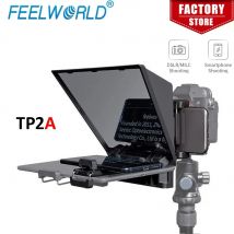 FEELWORLD TP2A Teleprompter portatile da 8 pollici supporta il telecomando per Smartphone/Tablet da tiro DSLR da 8"