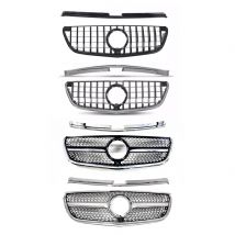 2015-2023 Diamond front grille bumper, suitable for Mercedes Benz Vito V W447, similar to V250 V300 V260 tuning body kit