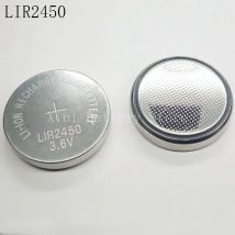 2 TEILE/LOS 3,6 V LIR2450 Lithium-Ionen Batterie 2450 Knopfzellen Akku Ersetzen CR2450.