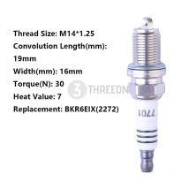Threeeon 1/4/6 stücke k7rtci (7701) Iridium-Zündkerzen Universal-Klein kopf (ausgenommen turbo geladen) Ersatz bkr6eix (2272) m14 * 1,25