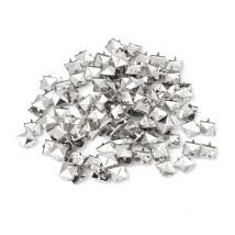100 Stück quadratische Metallnieten Spikes Nagel Punk Schuhe Gürtel Kleidung Dekor DIY