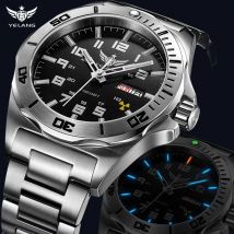 YELANG Uhr Für Mann 44MM Männer Mechanische Armbanduhren Luxus Saphirglas AR Beschichtet Automatische Uhren 10bar Wasserdichte Uhr