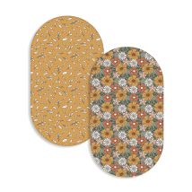 Kangobaby # my soft life #2 stücke Set neues Design 100% Polyester Baumwolle-ähnliche Faser Baby Bettlaken Neugeborene Krippe Bettlaken Größe 66x41cm