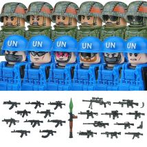 Figurki SWAT z nowoczesnego miasta, figurki sił specjalnych, klocki konstrukcyjne, żołnierze armii rosyjskiej i uniwersalnej, policja, wojsko, broni, klocki, zabawki