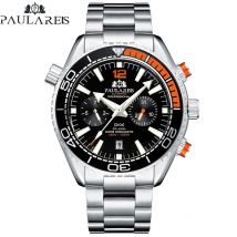 Neue einfache vielseitige HerrenuhrEdelstahl automatische mechanische Armbanduhren wasserdicht Sport Luxus Business Uhren Herren