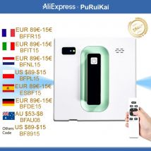 PuRuiKai robot elettrico automatico per la pulizia dei vetri Robot aspirapolvere, con telecomando, spray automatico a due vie