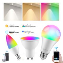 Intelligente Glühbirne RGBCW E27 E14 GU10 Wifi Led-lampe Smart Home Siri Sprachsteuerung Funktioniert mit Apple Homekit Cozylife Alexa Google