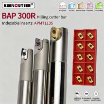 Fresa BAP 300R Sbassa fresatura ad angolo retto Barra di alesatura CNC per lama di fresatura APMT1135 Maniglia di lavorazione Barra degli attrezzi di fresatura