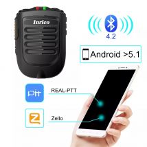 Inrico B01 Drahtloses Mikrofon für F22 4G-W2PLUS T320 3G/4G Radio REALPTT ZELLO unterstützt drahtloses Handmikrofon
