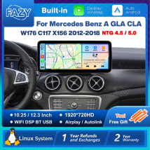 Sistema Linux Wireless Carplay Android Auto Radio Per Mercedes Benz A CLA GLA W176 C117 X156 2012-2018 Auto Lettore Multimediale BT