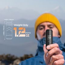 FLEXTAIL ZERO PUMP - 34g Portable Camping Air Pump Electric Inflator for Sleeping Pads, 1 Rechargeable Battery Included