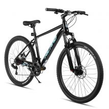 HILAND mountain bike da 26 pollici in lega di alluminio per uomo e donna, bici a 21 velocità con freni a disco meccanici, forcella con sospensione anteriore