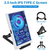 Schermo secondario IPS TYPE-C da 3,5 pollici Monitor per computer fai-da-te Schermo secondario USB-TYPEC per software integrato Windows