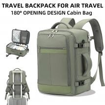Mochila de viaje para mujer, mochila de transporte de 24 L aprobada por vuelo, bolsa grande para artículos personales para computadora portátil de 16,5 pulgadas, con 1 embalaje