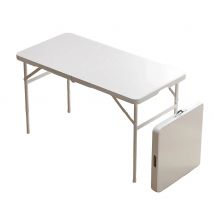 Portable Table with Handle 122cm Height Adjustable Heavy Duty Folding Desk for Indoor Outdoor Entertainment Room Camping Garden