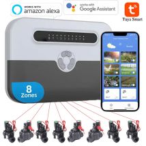 8-stanowiskowy inteligentny sterownik zraszacza wewnętrznego WiFi i zawór elektromagnetyczny System