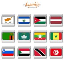 Hapiship Großhandel Neue Frauen Mode Nationalen Flagge Italienischen Charme Fit 9mm Edelstahl Armband Drop Shipping Schmuck TZ034