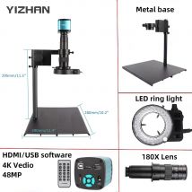 YIZHAN 4K Microscopio elettronico digitale per saldatura Microscopio Set 1080P HDMI USB Fotocamera industriale Microscopio industriale Fotocamera PCB Saldatura Riparazione di telefoni cellulari