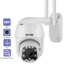 Cámara IP PTZ con Wifi, 5MP, 5X, Zoom óptico, seguridad Wi-Fi, vigilancia CCTV para exteriores, cámara de vídeo domo de velocidad, cámara nocturna a Color