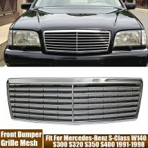 Frontstoßstange Obere Grills Haube Für Mercedes-Benz Auto Ersetzen Zubehör S-Klasse W140 S300 S320 S350 S400 1991-1998 # 1408800583
