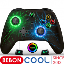 Controller Wireless RGB per Nintendo Switch/OLED/Lite/Android/IOS con pulsanti programmabili Switch Pro Controller PC Gamepad