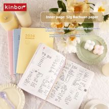 2026 Neues Kinbor-Planer-Notizbuch A5 180 °   Lay-Flat 21-Tage Weekly/Monthly Organizer Notizblock Leichter Gewohnheits-Tracker Doodle Space