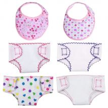 Puppe Windeln Puppe Unterwäsche Und Puppe Lätzchen Für 14-18in/35-45cm Baby Puppen Für Kleinkind Baby Puppe Mädchen Jungen 43cm Puppe Unterwäsche