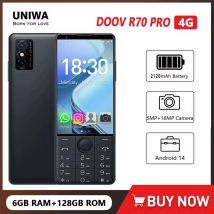 DOOV R70 Pro 4G Touch Screen Keypad Mobile Phone with 16MP Camera 4.0Inch 6GB+128GB 2120mAh Smartphone Whatsapp Hebrew keyboard