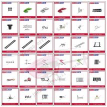 GOOSKY S1 Hubschrauber Ersatzteile Hauptblätter Heckblatt Baldachin Heckboom Hauptwellensatz