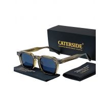 CATERSIDE Retro Punk Men Sunglasses Small Frame Square Personalized Design Sun Glasses Women Travel Party Business Festival Gift
