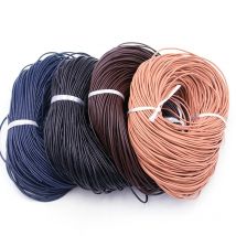 5 mt/los 1-3mm 2020 Neue 4 Farbe Echtes Kuh Leder Runde Tanga Schnur DIY Armband Erkenntnisse seil String Für Schmuck Machen