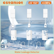 Staniot Tuya Rilevatore di perdite d'acqua intelligente compatibile con il sistema di allarme di sicurezza domestica Supporto sensore di allagamento allarme batteria scarica