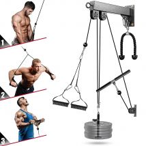 Sistema di attacco per macchina per cavi con puleggia fai-da-te montata a parete Set di attrezzature per il fitness per allenamento sportivo per bicipiti e tricipiti