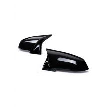 2 pieces Rearview Mirror Cover Cap Carbon Black For BMW F20 F21 F22 F23 F30 F32 F36 X1 E84 F87 Carbon fiber pattern Accessories