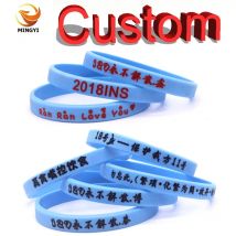 1pcs Custom Bracelet 8mm Width Tiny Silicone Wristband Customized Wrist Bands Universal For Events, Party, Weddings Etc.