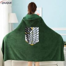 Mantello coperta verde Survey Corps Flanella Anime AOT Cape Costume cosplay
