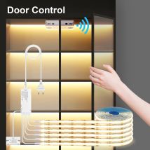 Türsensor COB LED-Streifenlichter 12 V, selbstklebende LED-Bandleuchte, Schrank-/Garderobenbeleuchtung, für Vitrine-/Weinkeller-Hintergrundbeleuchtung