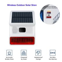 TAIBOAN 433 MHZ Drahtlose Solar Sound Licht Flash Alarm Outdoor Alarm Horn für Wifi GSM Home Security Alarm System