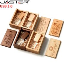 JASTER Crystal chiavetta USB in legno 3.0 pendrive 4GB 8GB 16GB 32GB 64GB 128GB Pen drive regalo di