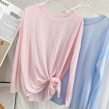 Frauen Langarm Oansatz Yoga Shirts Atmungsaktive Sport Tops Lose Lauf Fitness Kleidung Gym Pilates T-shirts 👚 👚
