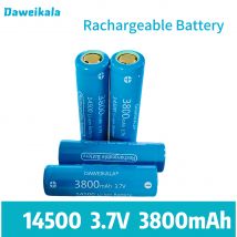 Batteria agli ioni di litio ad alta capacità 14500 3,7 V 3800 mAh – Ricaricabile per spazzolini elettrici, rasoi e strumenti da barbiere