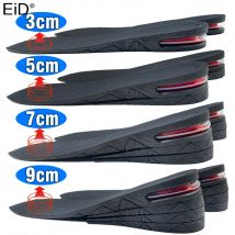 EiD 3–9 cm höhenvergrößerndes Einlegesohlenkissen, höhenverstellbarer Schnitt, Schuh-Ferseneinsatz, größere Stoßdämpfer-Unterstützung, saugfähiges Fußpolster