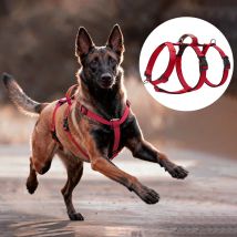 Fluchtsicheres Nylon-Hundegeschirr mit Griff, verstellbares, nicht ziehendes Haustiergeschirr für mittelgroße und große Hunde, Golden Retriever Husky Supplies