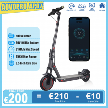 Patinete eléctrico AOVOPRO AP07 600W potencia máxima instantánea 31 KM/H 36V10.5Ah 35KM con escooter de absorción de impacto de señal de giro