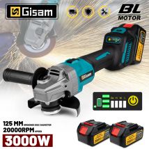 Gami 125mm M14 Smerigliatrice angolare senza spazzole 7 Marce Rettificatrice a batteria Taglio Utensili elettrici per la lavorazione del legno Per Makita 18V Batteria