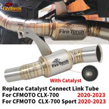Slip On per Cfmoto Clx-700 Clx700 Sprot 2020 2021 2022 2023 Moto Di Scarico Fuga Moto Sostituire Collegare Centrale Tubo di Collegamento