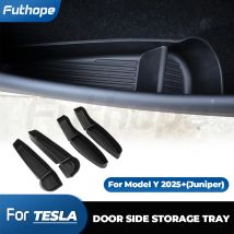 Futhope Set di 4 Contenitori Laterali per Porta per Tesla Nuovo Model Y Juniper 2026, Organizer per Maniglia Anteriore Model YL