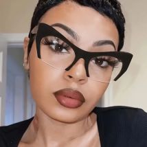 Fashion Stylish Cat Eye Eyeglasses Frames Women Men Transparent Clear Brand Designer Optical Cute Frame Oculos