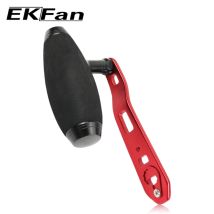 EKFan EVA Knopf + 110 MM Metall Griff Für Baitcasting Angelrolle T-förmigen 8*5mm Doppel Löcher angeln Griff Für DAI Reel Teile